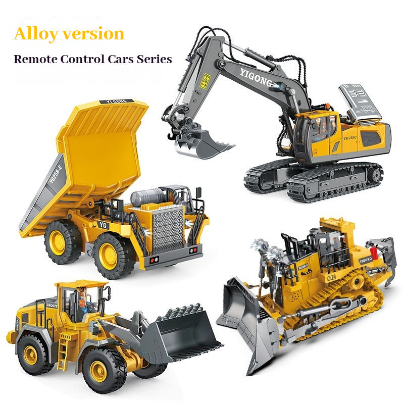 Rc Hobby Excavator - YIGONG Legierungs-Ferngesteuertes Baufahrzeug 2.4G Drahtloser RC-Bagger