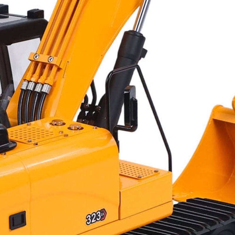 Rc Hobby Excavator - 1/12 RTR 323GX Metall-Hydraulik-Ferngesteuerter Bagger 3-Wege-Ventil