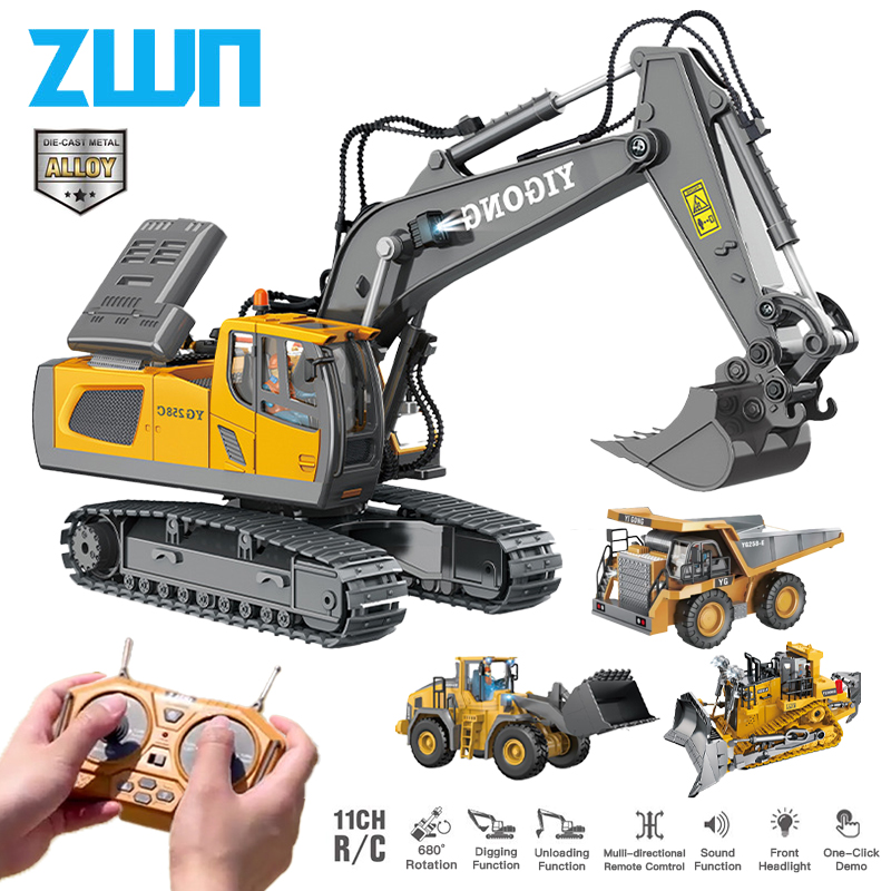 Rc Hobby Excavator - ZWN 2,4G Fernbedienung Bagger Muldenkipper RC